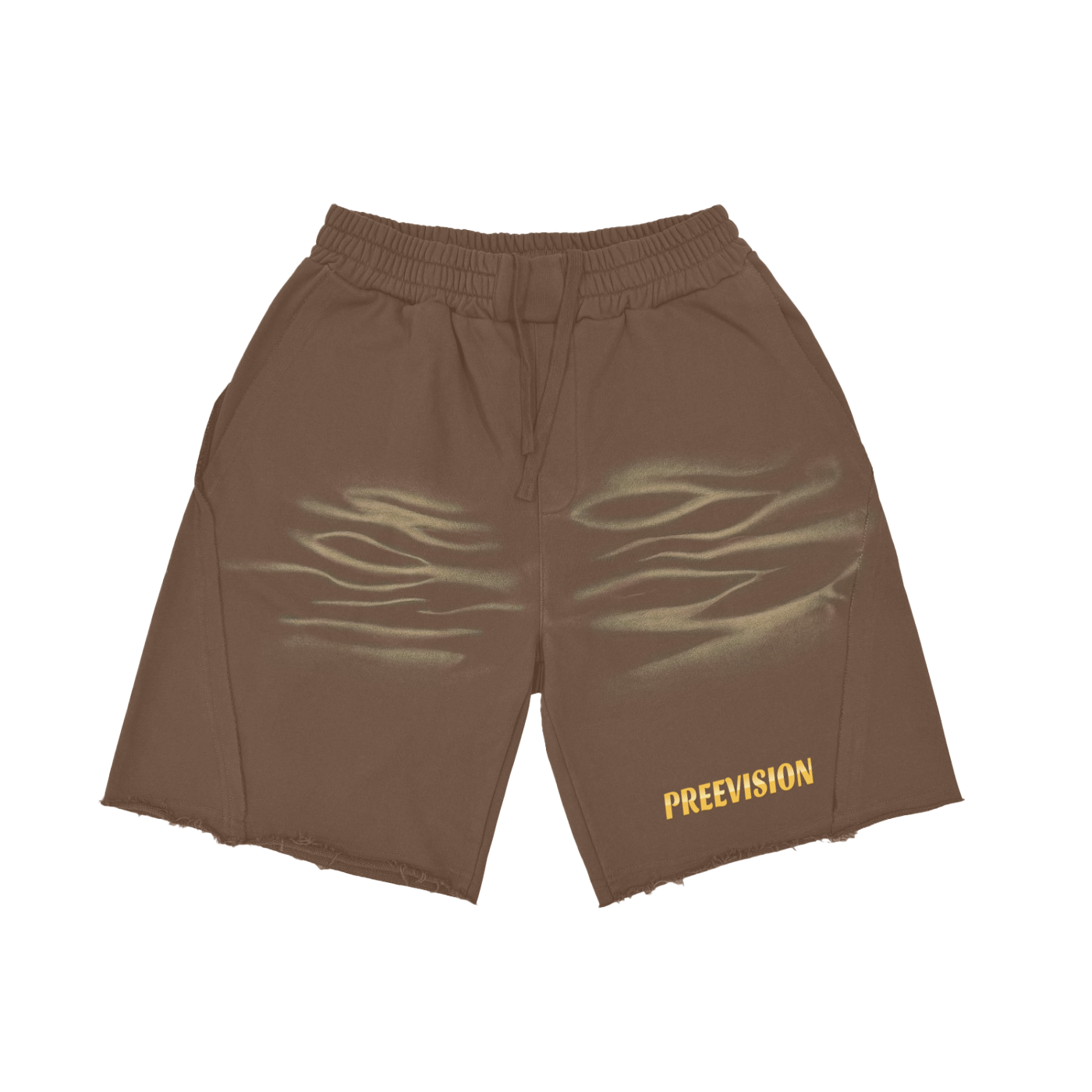 PREEVISION Heavyweight  Vintage Washed  Tiger Stripes Short Pants - 360 GSM (3 Other Colors)