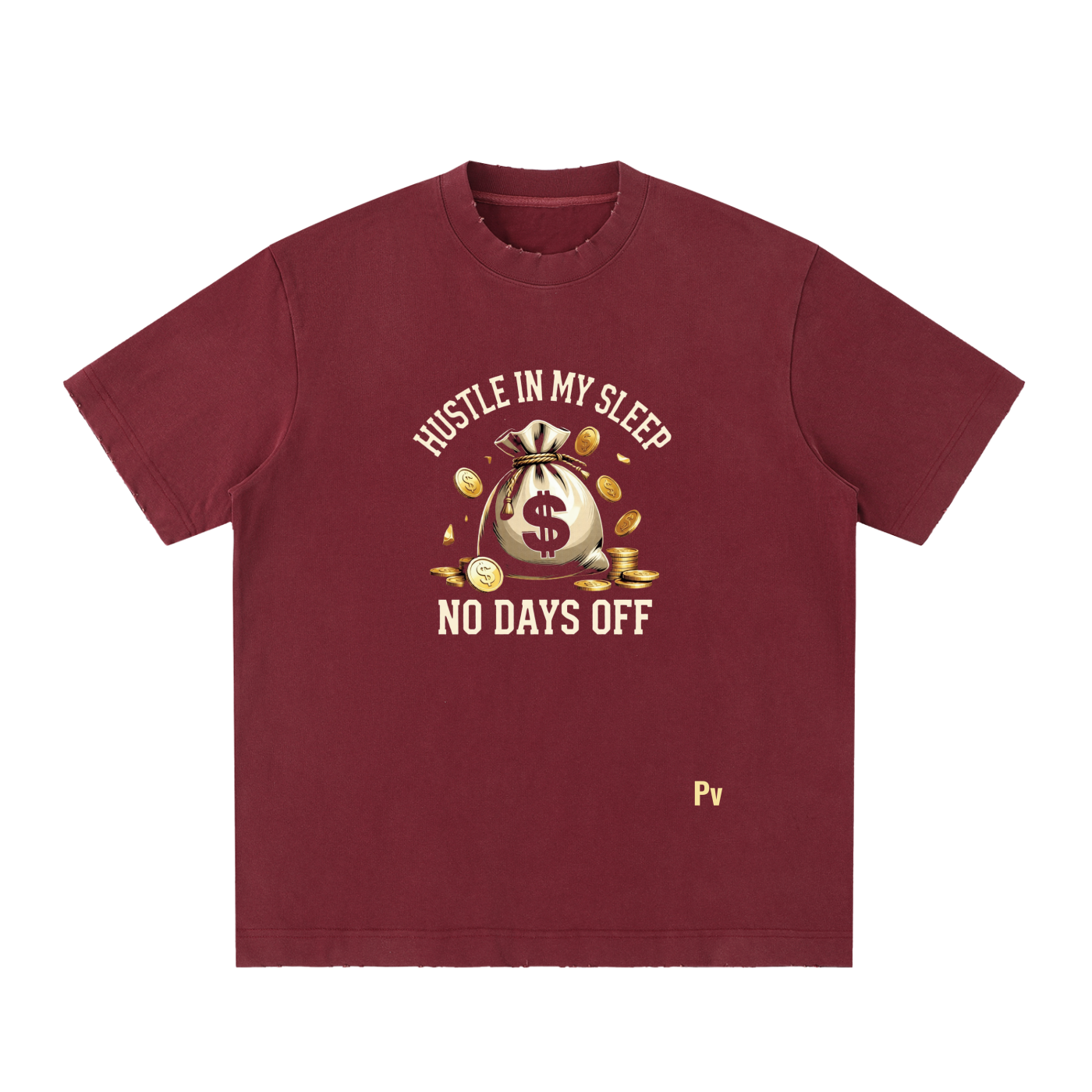 PREEVISION Heavyweight Vintage Washed Frayed T-Shirt (12 Other Colors)