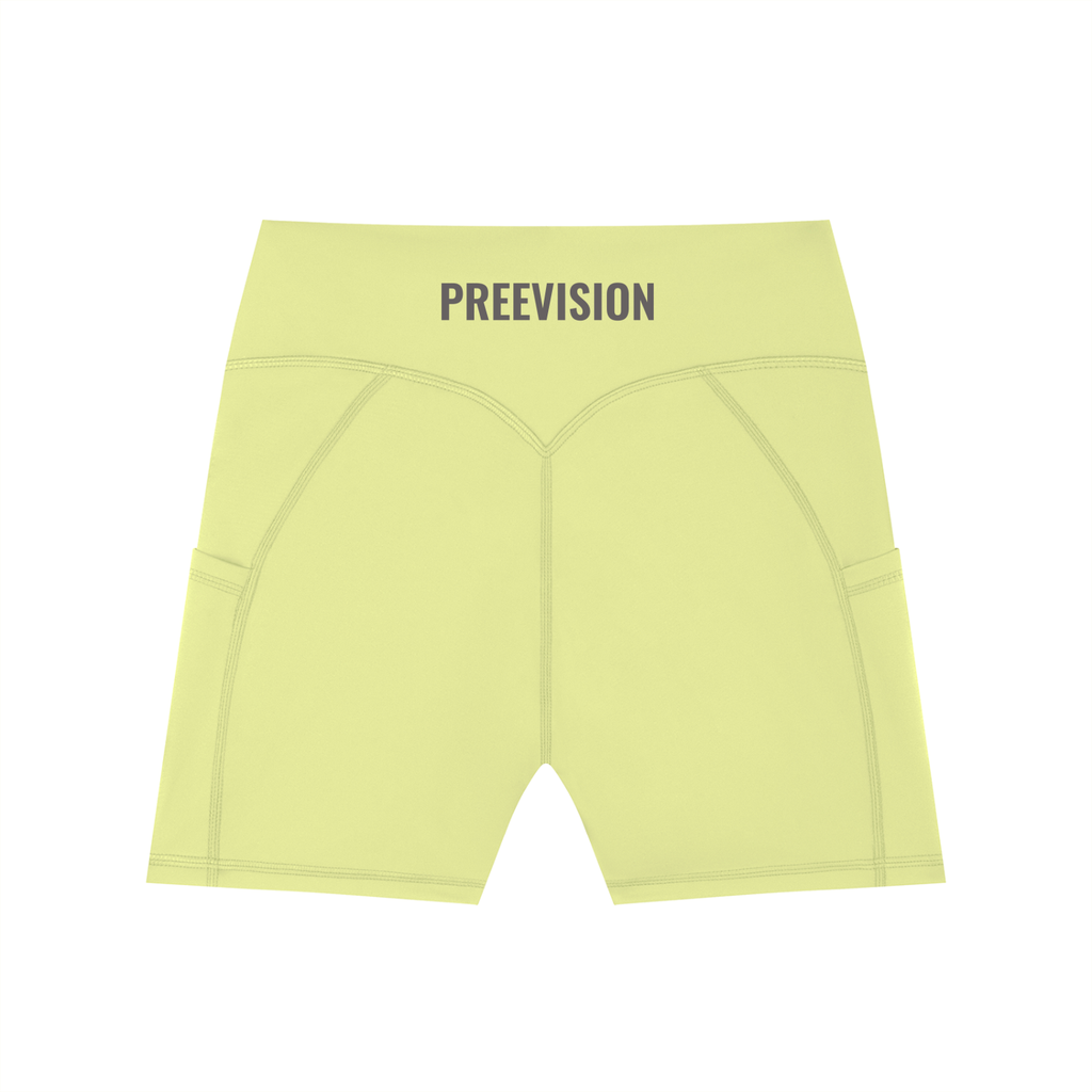 Women's High-Waisted Pocket Biker Shorts (3 Other Colors)