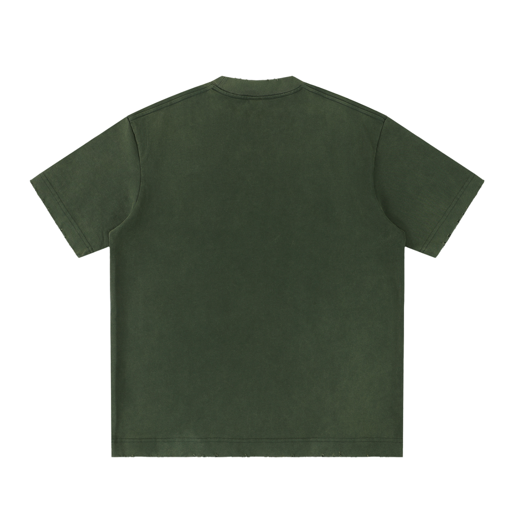 PREEVISION Heavyweight Vintage Washed Frayed T-Shirt (12 Other Colors)