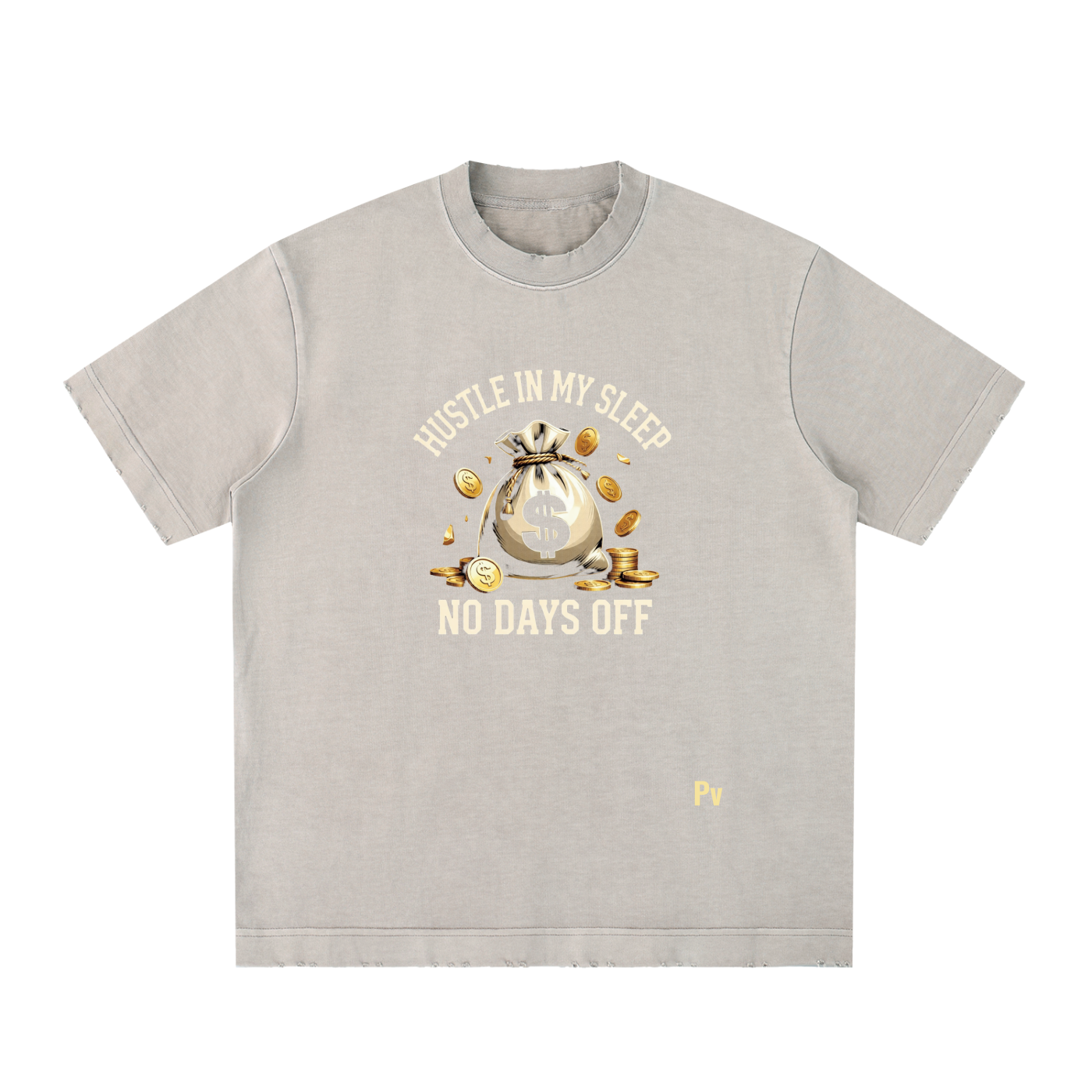 PREEVISION Heavyweight Vintage Washed Frayed T-Shirt (12 Other Colors)
