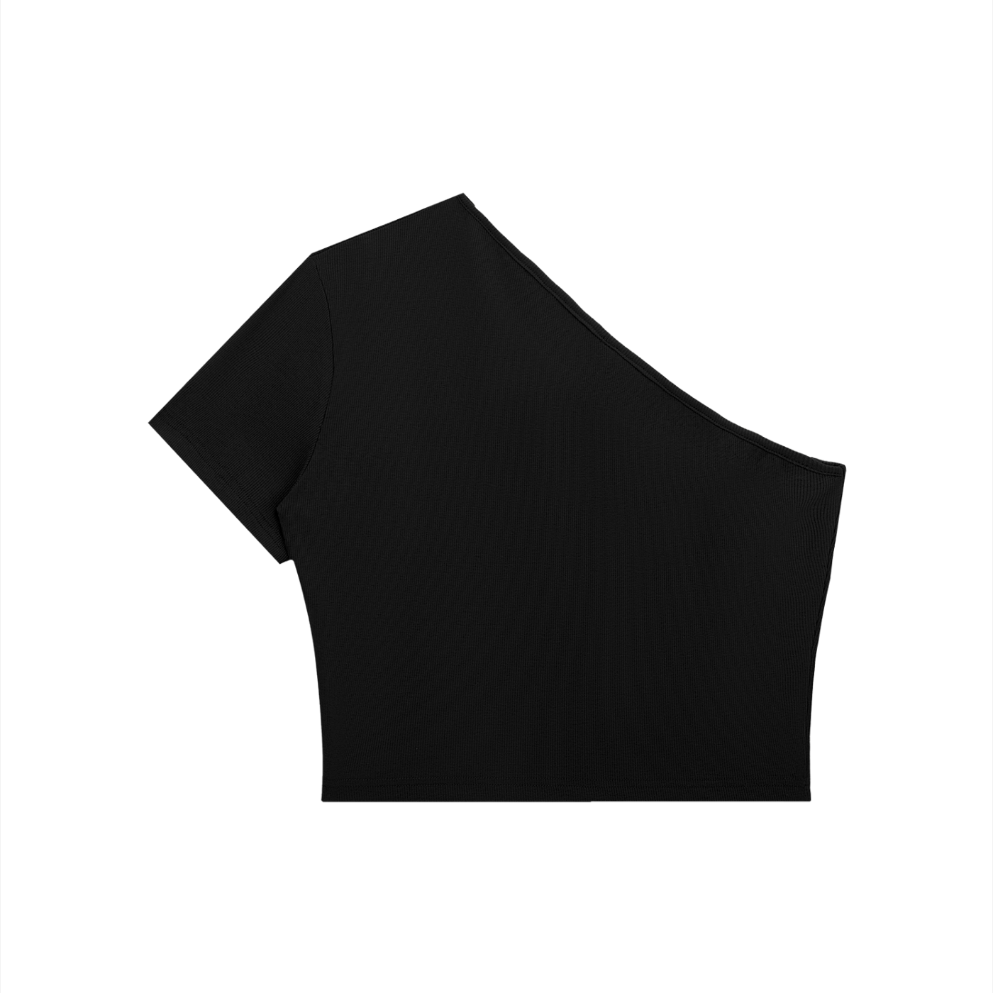 PREEVISION Women's One-Shoulder Crop T-Shirt (5 Other Colors)