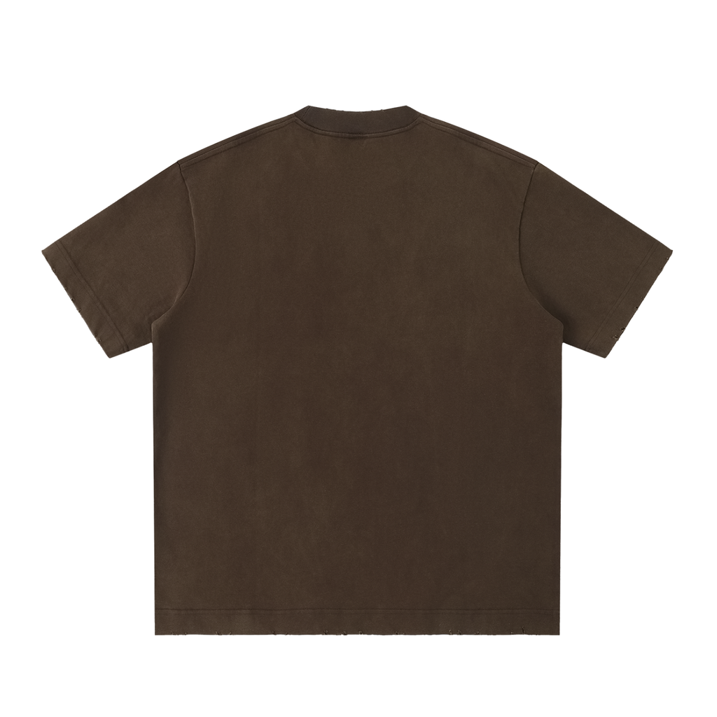 PREEVISION Heavyweight Vintage Washed Frayed T-Shirt (12 Other Colors)