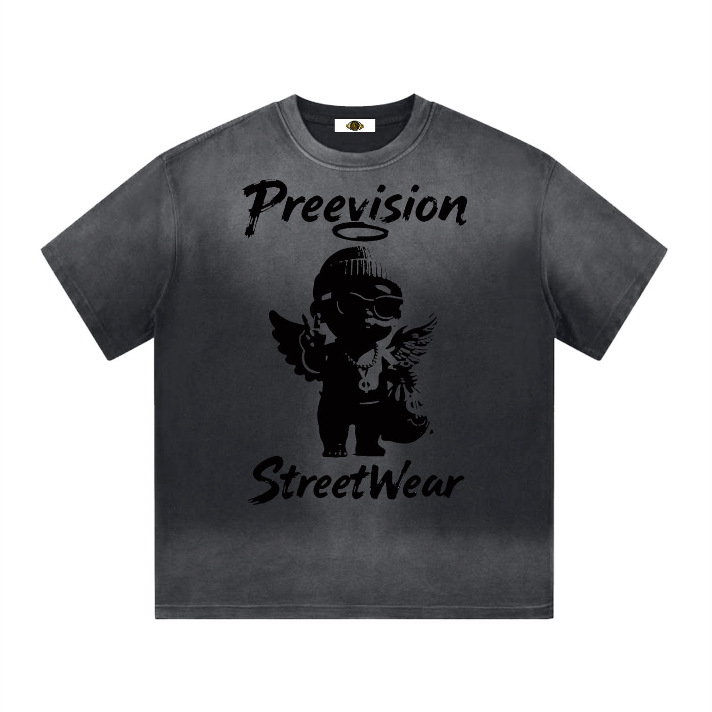 PREEVISION “I” Shape Gradient Washed T-Shirt (3 Other Colors)
