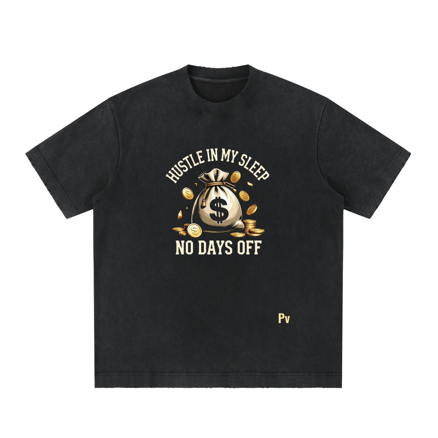PREEVISION Heavyweight Vintage Washed Frayed T-Shirt (12 Other Colors)