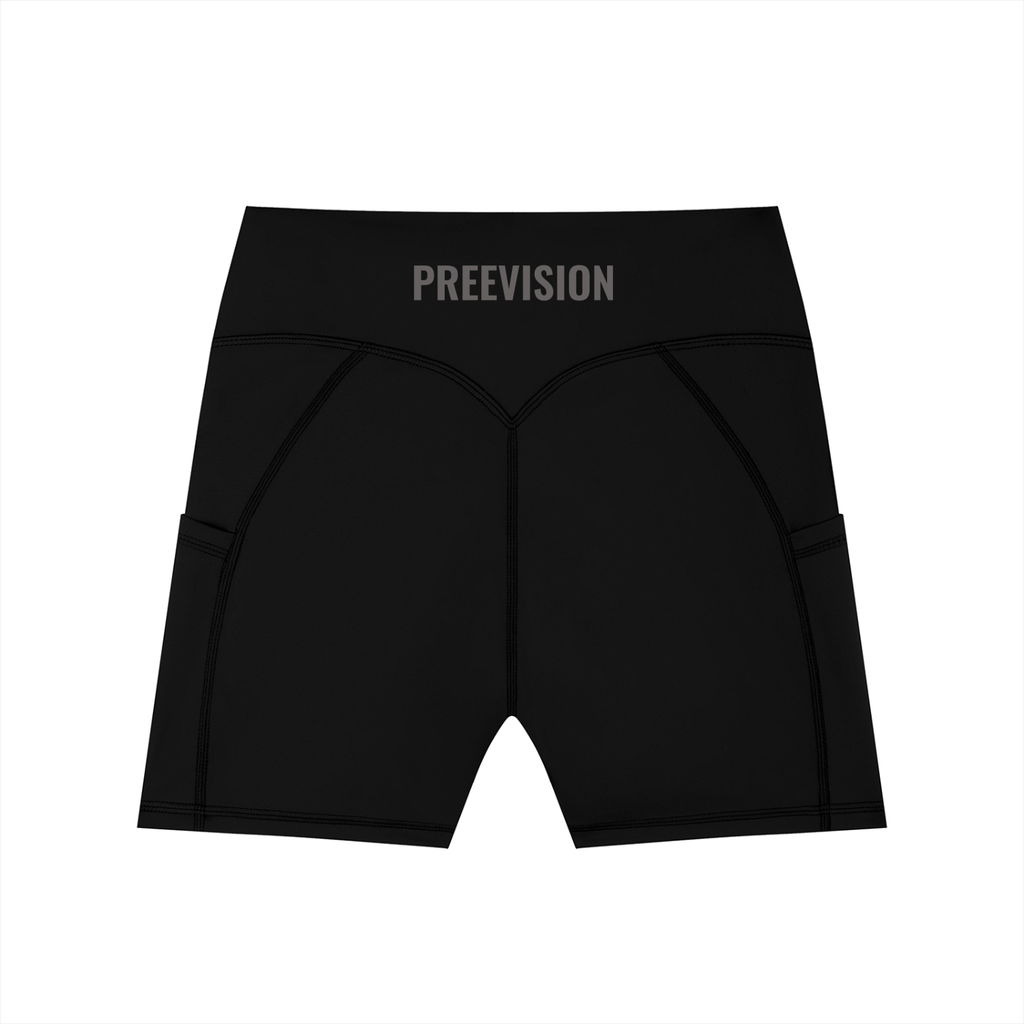 Women's High-Waisted Pocket Biker Shorts (3 Other Colors)
