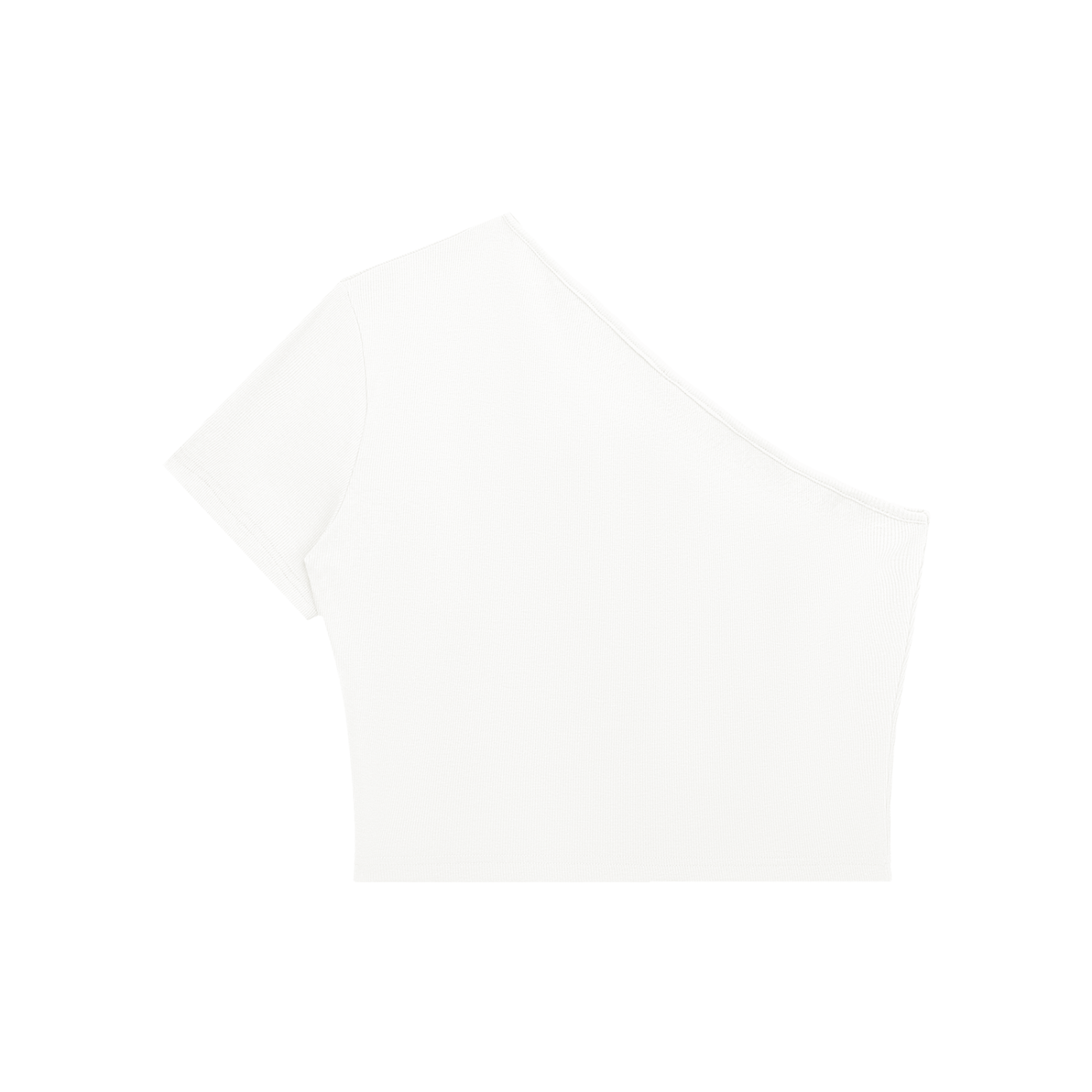 PREEVISION Women's One-Shoulder Crop T-Shirt (5 Other Colors)