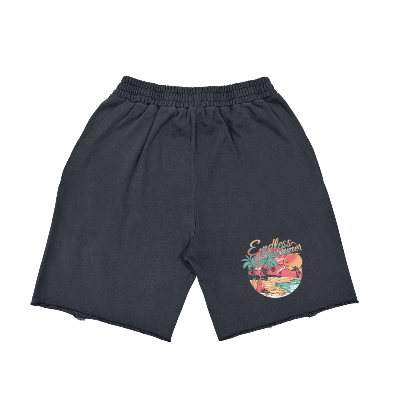 PREEVISION Heavyweight  Vintage Washed  Tiger Stripes Short Pants - 360 GSM (3 Other Colors)