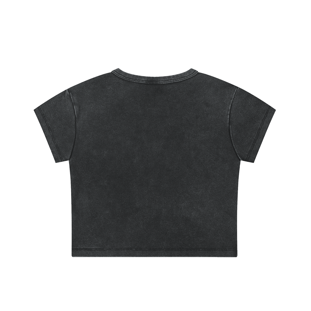 PREEVISION Women Snow Washed Crop Top (4 Other Colors)