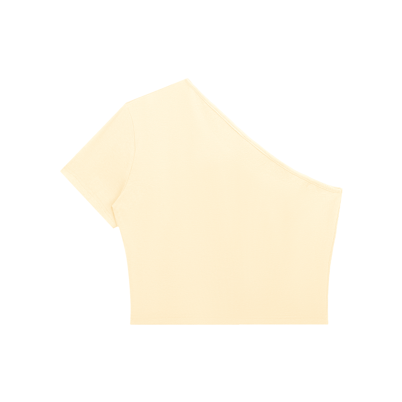PREEVISION Women's One-Shoulder Crop T-Shirt (5 Other Colors)