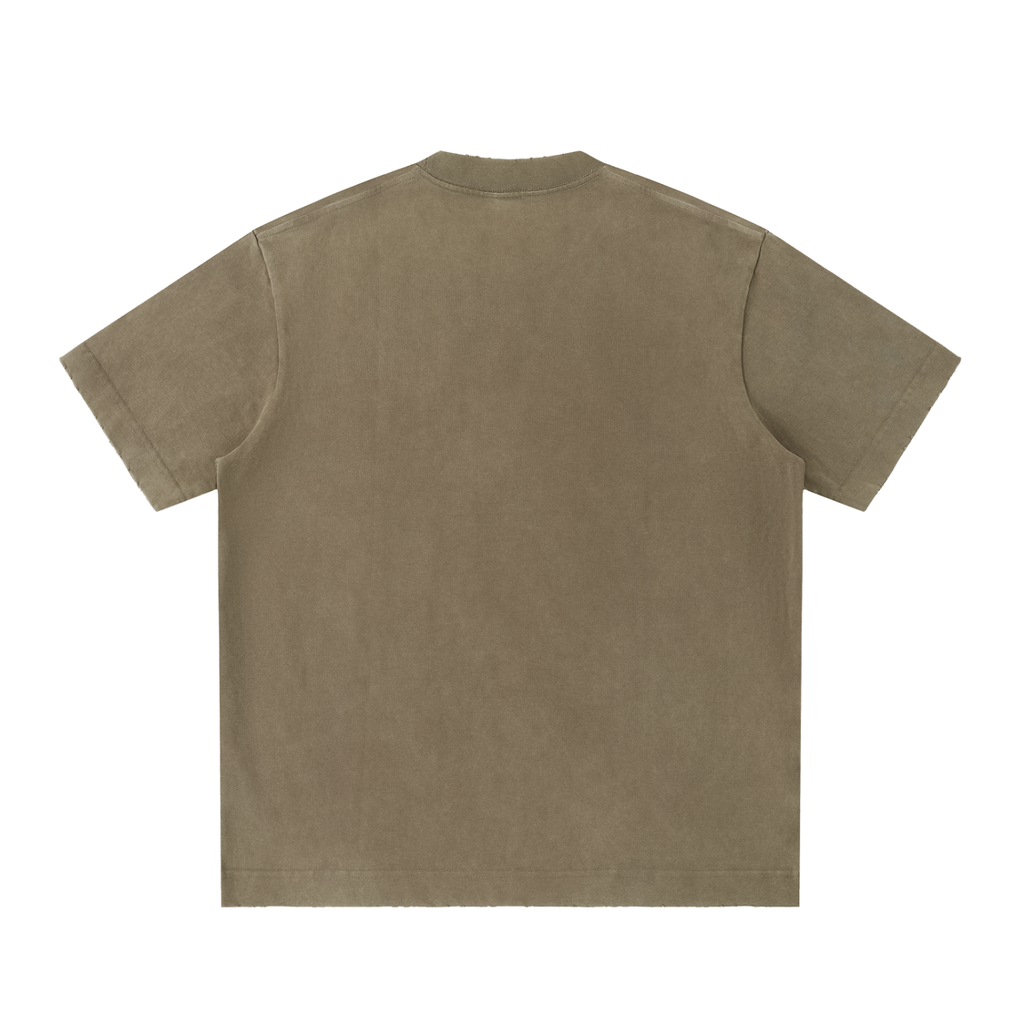 PREEVISION Heavyweight Vintage Washed Frayed T-Shirt (12 Other Colors)