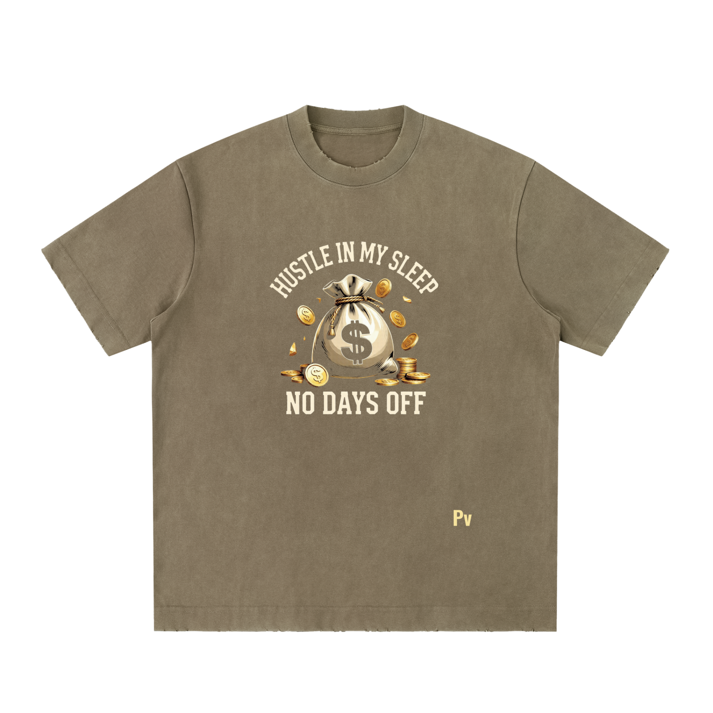 PREEVISION Heavyweight Vintage Washed Frayed T-Shirt (12 Other Colors)