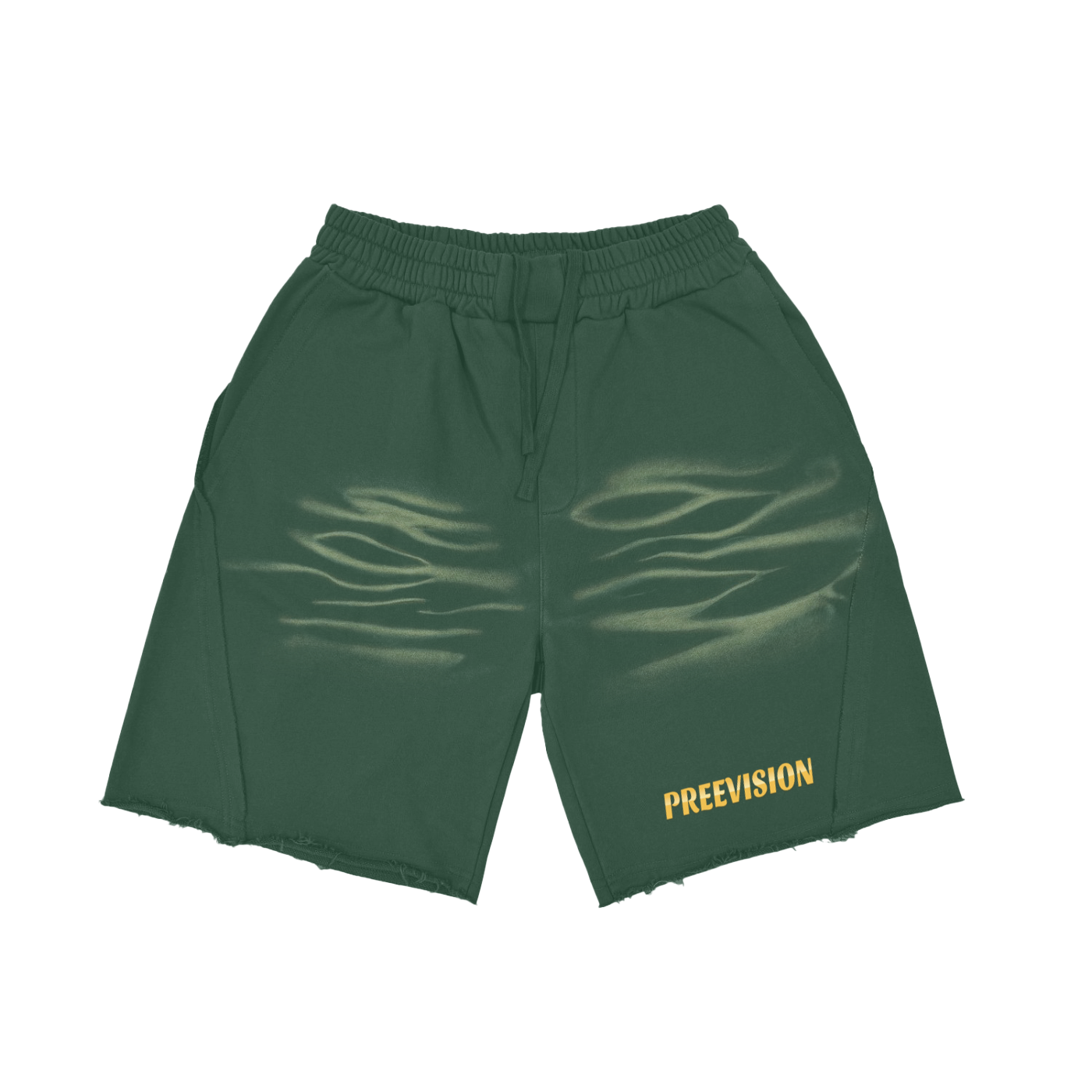PREEVISION Heavyweight  Vintage Washed  Tiger Stripes Short Pants - 360 GSM (3 Other Colors)