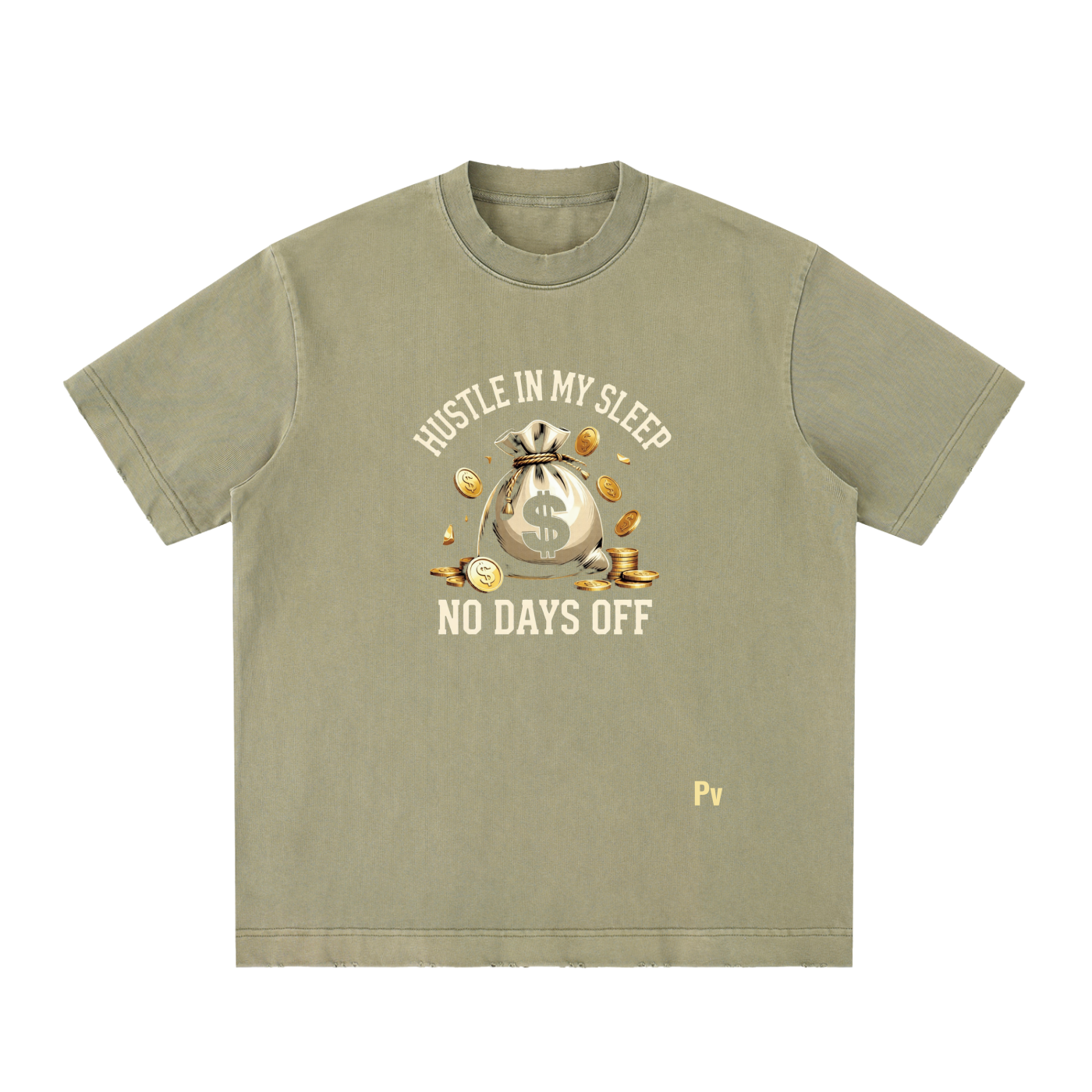 PREEVISION Heavyweight Vintage Washed Frayed T-Shirt (12 Other Colors)