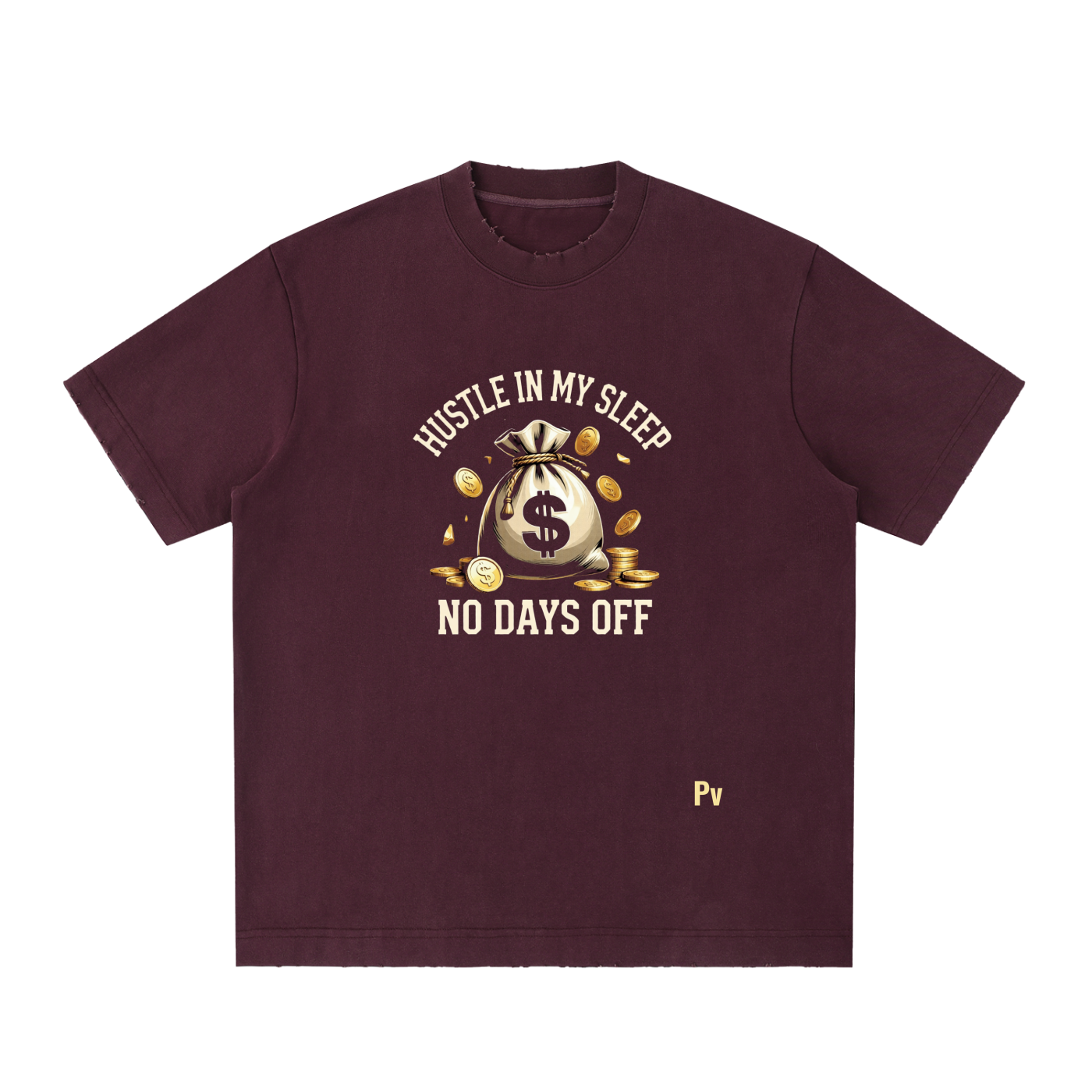 PREEVISION Heavyweight Vintage Washed Frayed T-Shirt (12 Other Colors)