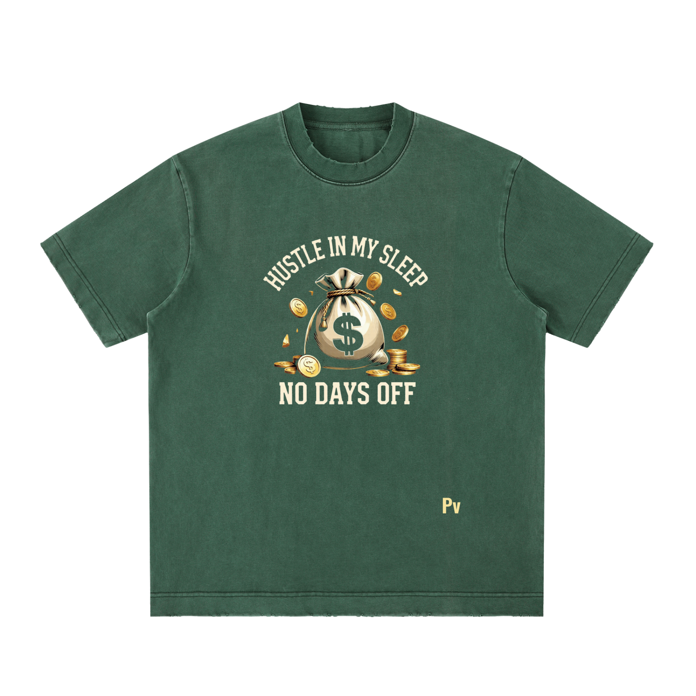 PREEVISION Heavyweight Vintage Washed Frayed T-Shirt (12 Other Colors)