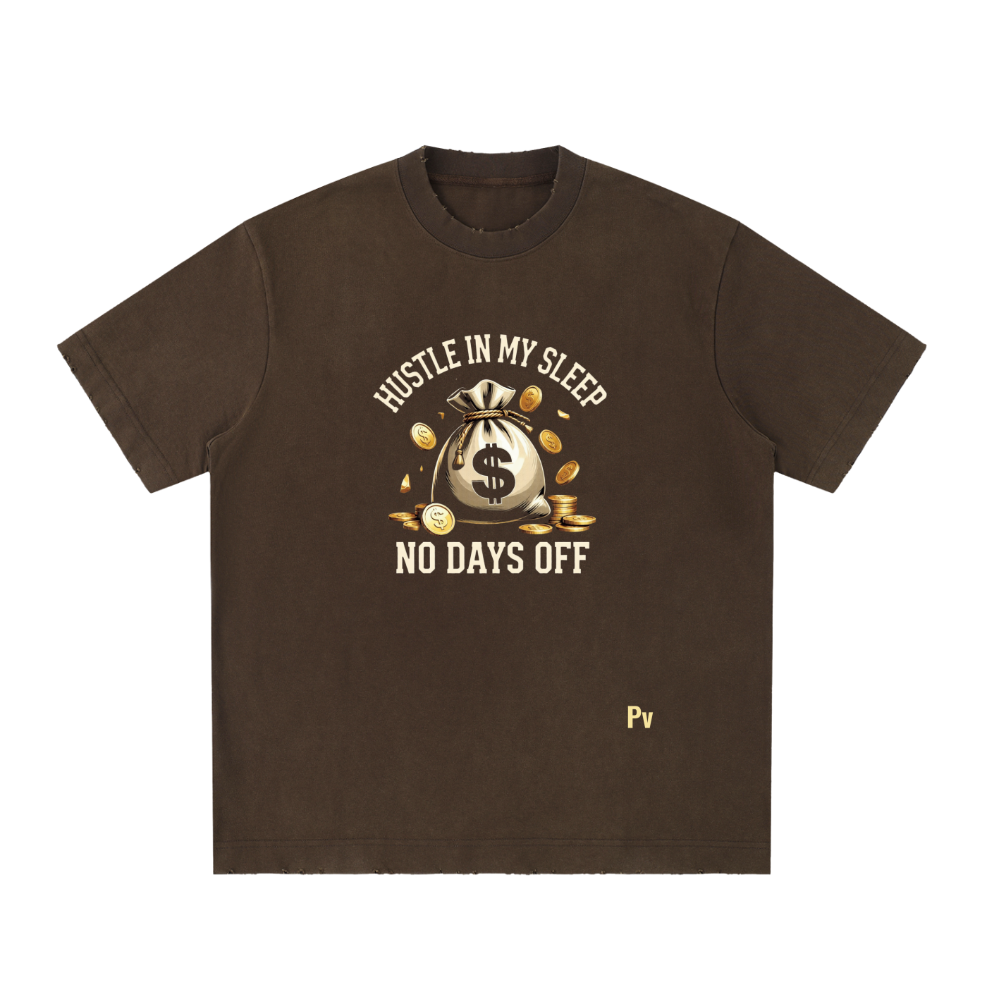 PREEVISION Heavyweight Vintage Washed Frayed T-Shirt (12 Other Colors)